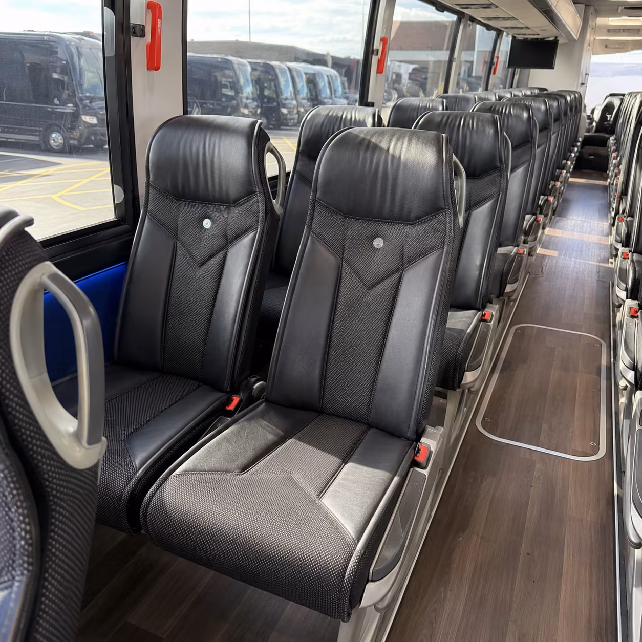 pearland 40 passenger charter bus interior