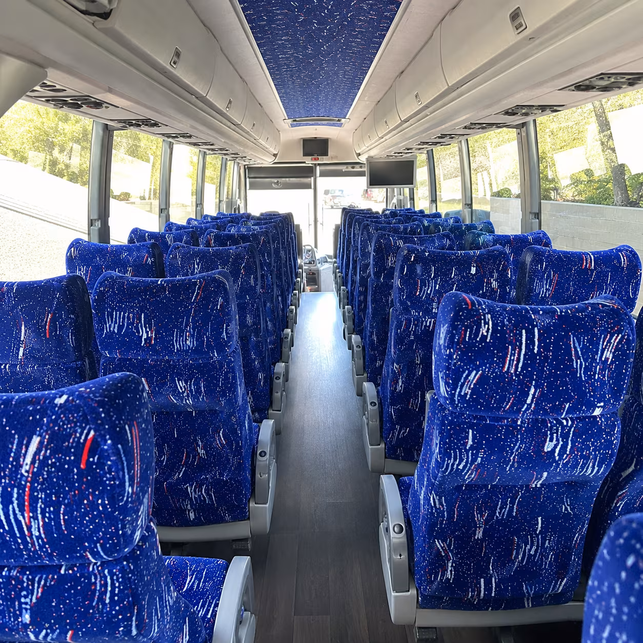 pearland 50 passenger charter bus interior