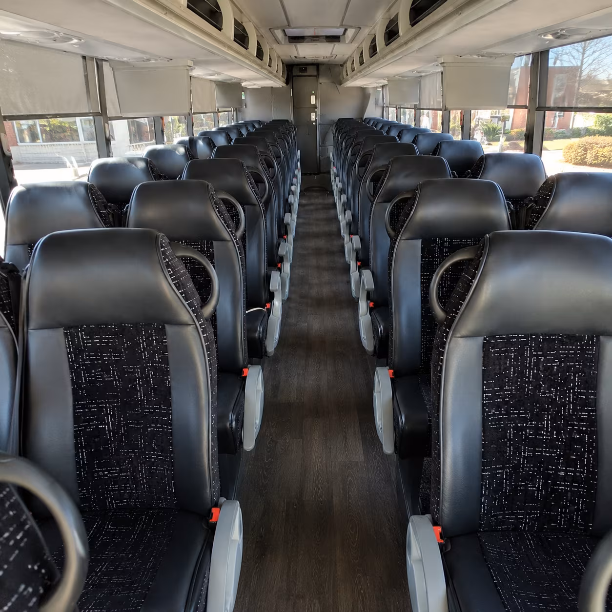 pearland 54 passenger charter bus inside