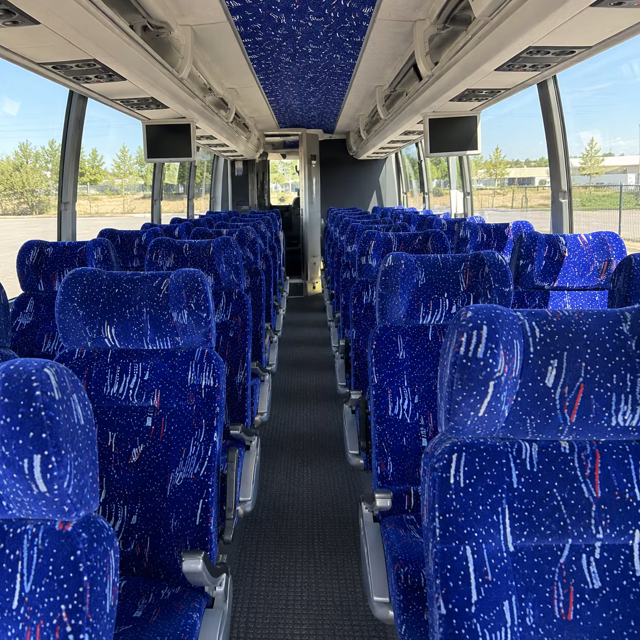 pearland 54 passenger charter bus interior