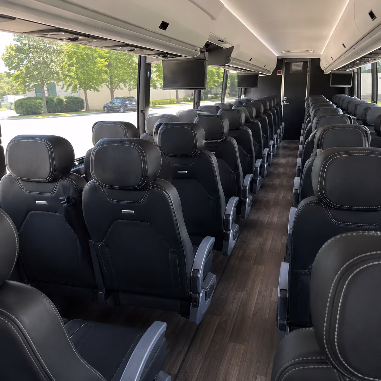 pearland 56 passenger charter bus interior