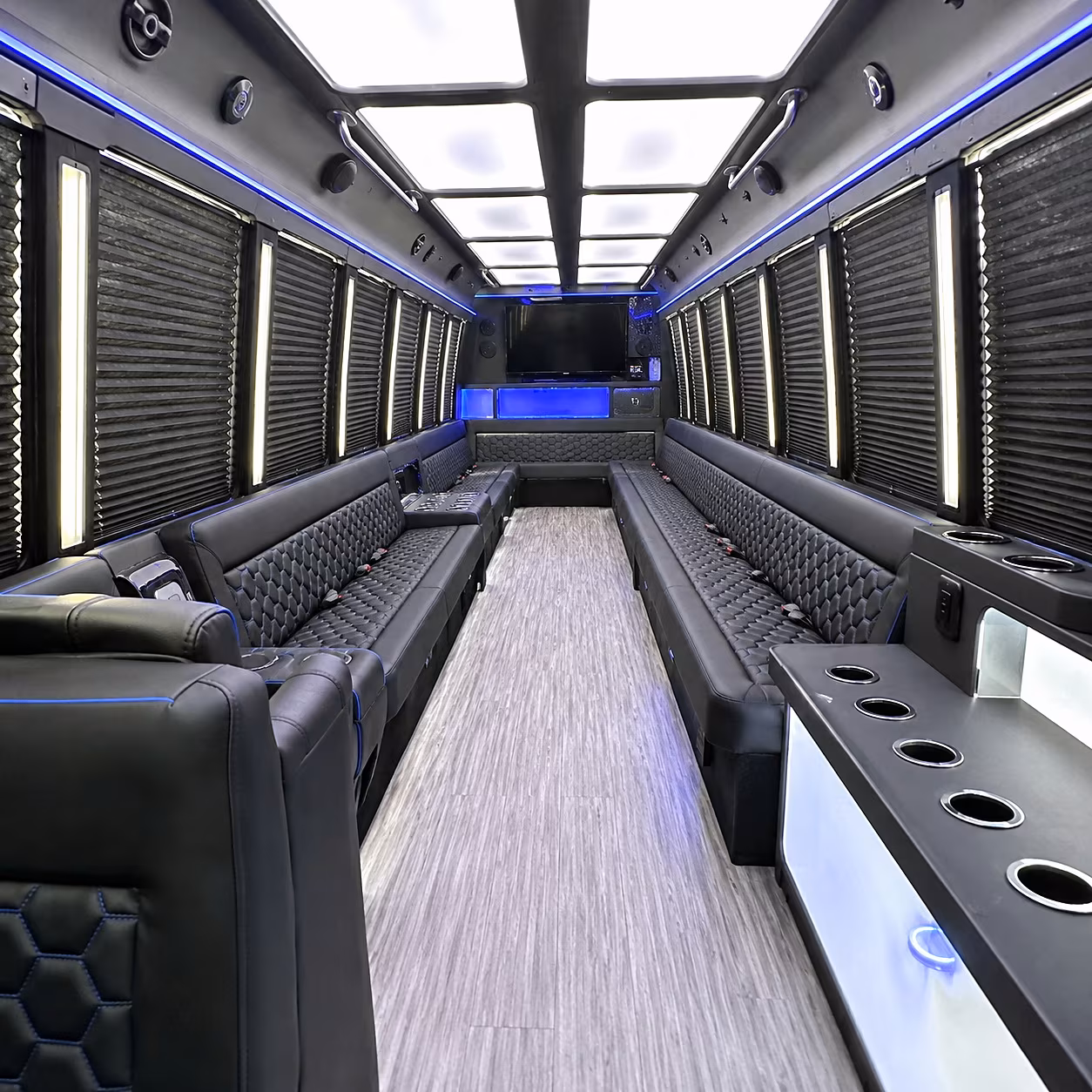 pearland party bus interior